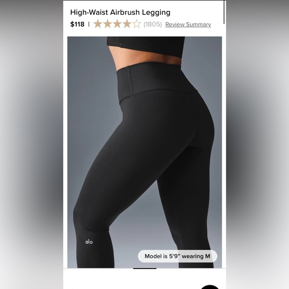 ALO Yoga Pants - ALO Yoga Black HighWaist Leggings